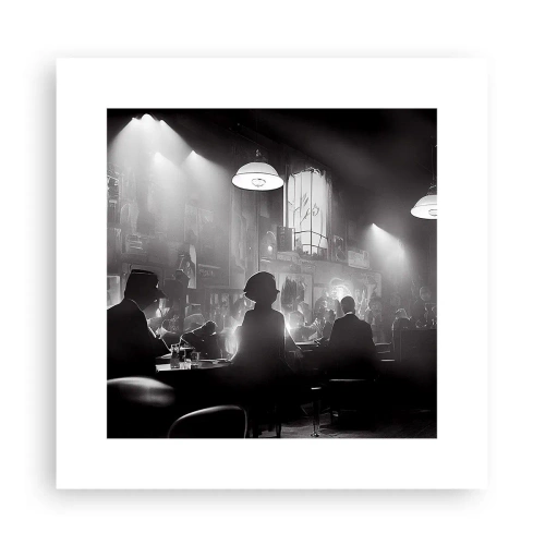 Plakat - I en jazzet stemning - 30x30 cm