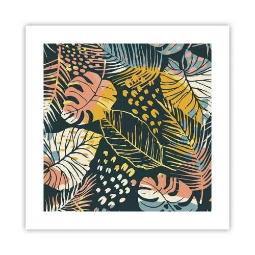 Plakat - Løvrig fantasi - 40x40 cm
