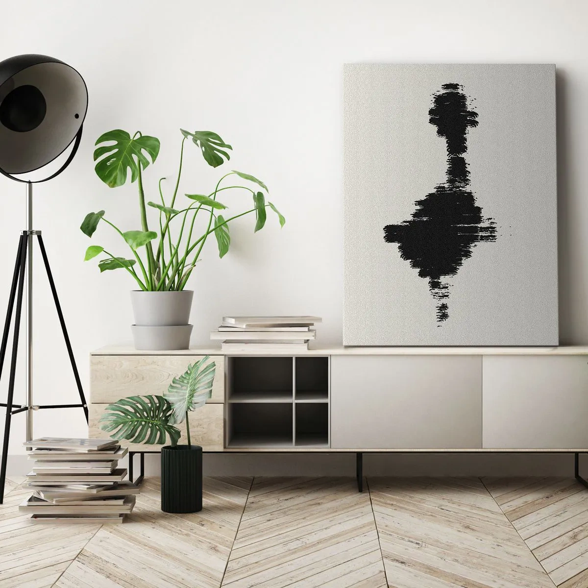 Lærredstryk - Billede på lærred - Fantasiens vibrationer - 55x100 cm