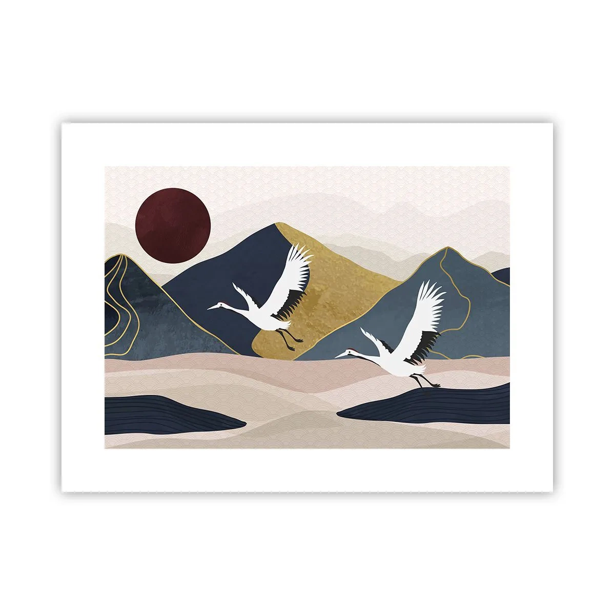 Plakat - Og dagen er igen FLØJET af sted - 40x30 cm