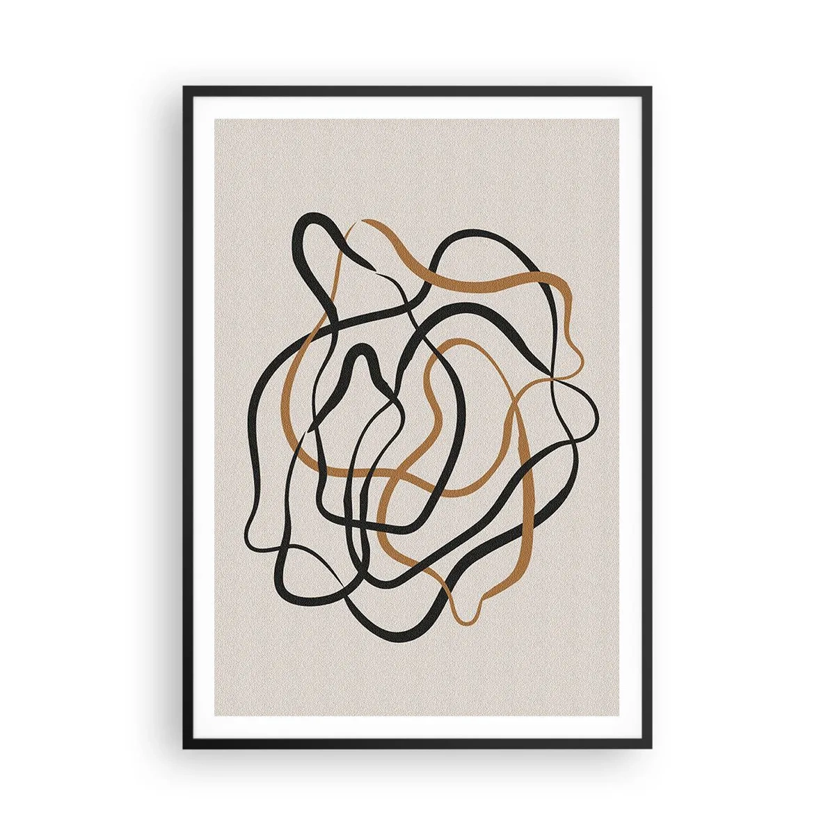 Plakat i sort ramme - Alt er gået galt - 70x100 cm