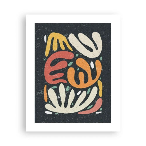 Plakat - Komposition - jeg er ved at fange dig - 40x50 cm