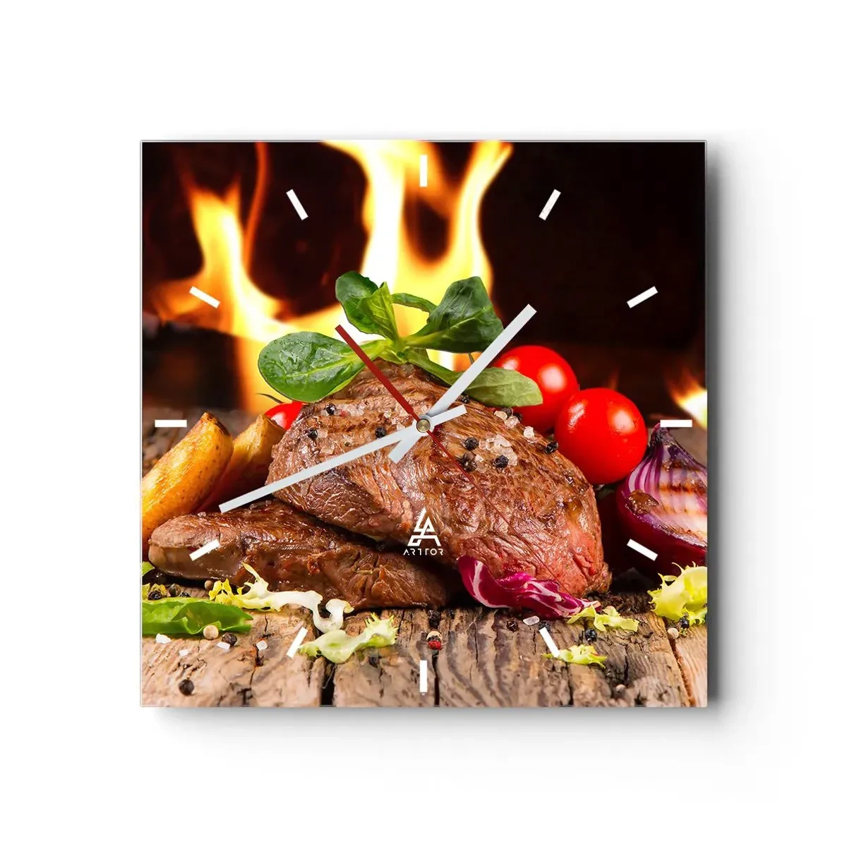 Vægur, Uret - Fremkaldt med varme - 40x40 cm