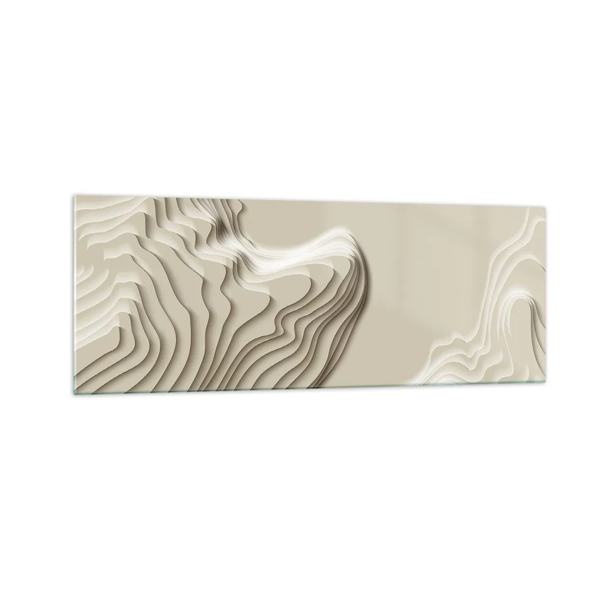 Billede på glas - Kunstens topografi - 140x50 cm