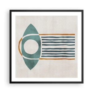 Plakat i sort ramme - Tegn og ritualer - 60x60 cm