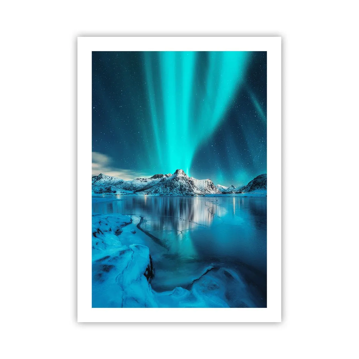 Plakat - Nat med lys - 50x70 cm