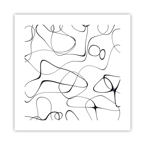 Plakat - Livets veje, skæbnens omskiftelser - 40x40 cm