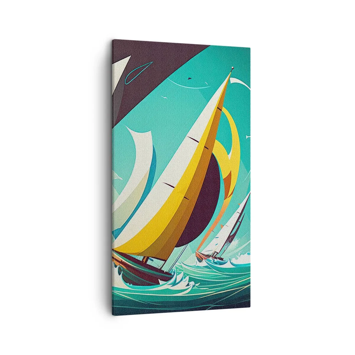 Lærredstryk - Billede på lærred - Tæt på og personligt med elementerne - 45x80 cm