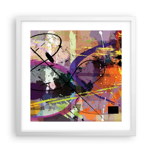 Plakat i hvid ramme - Kan være lige eller rundt - 40x40 cm