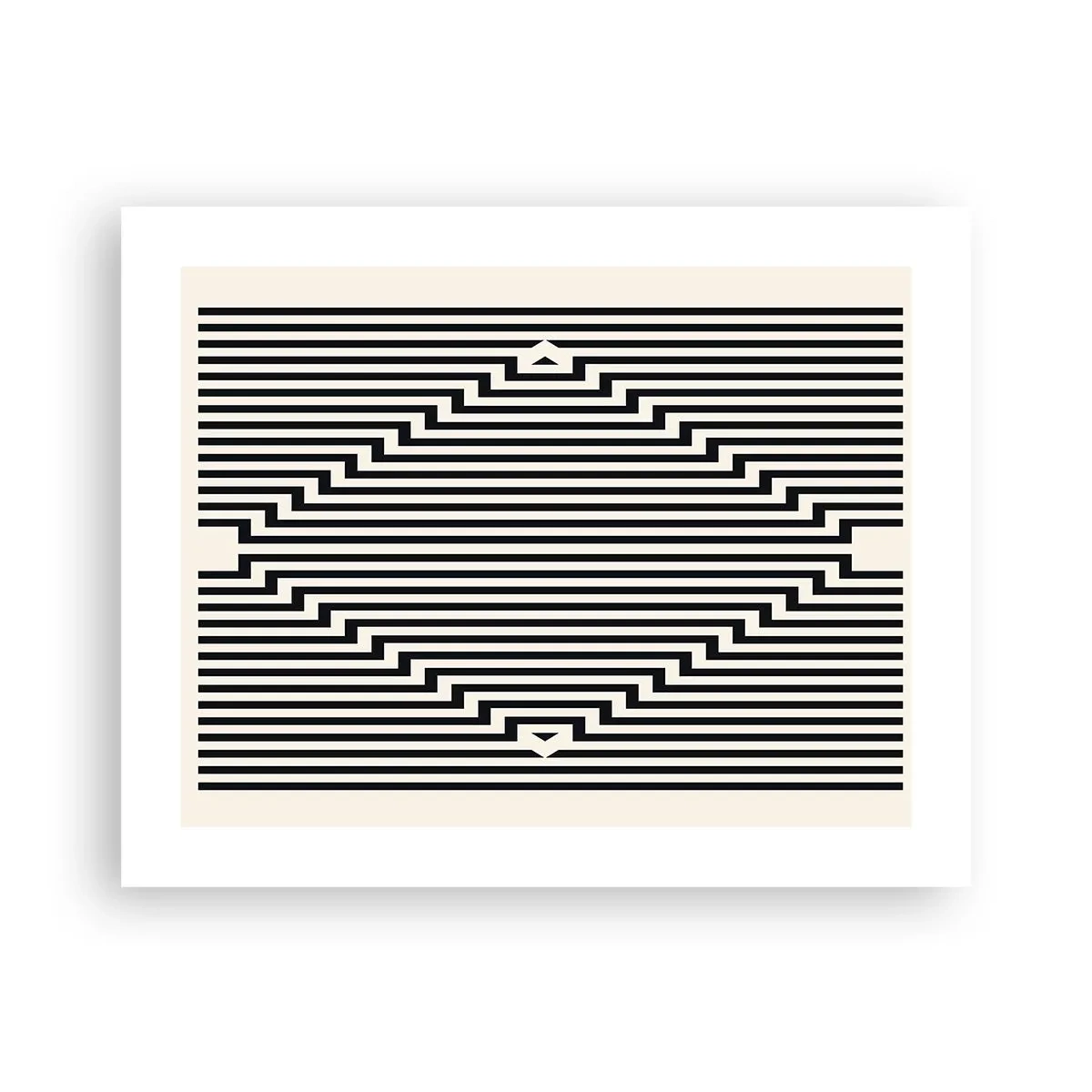 Plakat - Geometrisk illusion - 50x40 cm