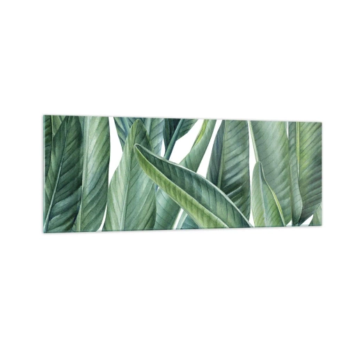 Billede på glas - Det grønne i sig selv - 140x50 cm