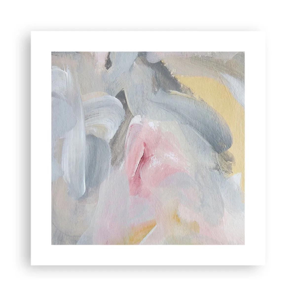 Plakat - I en pastelfarvet verden - 40x40 cm