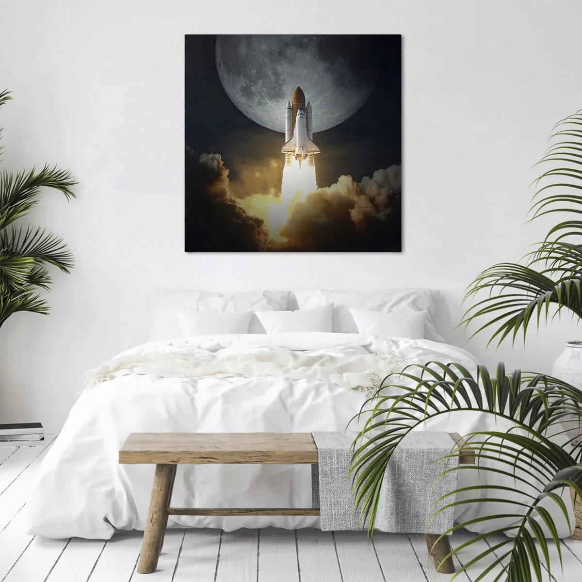 Lærredstryk - Billede på lærred - Begyndelsen på et overjordisk eventyr - 50x50 cm