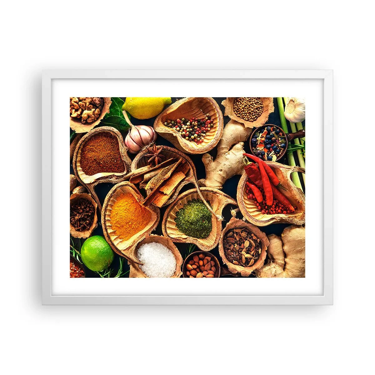 Plakat i hvid ramme - Tag, hvad du vil have - 50x40 cm