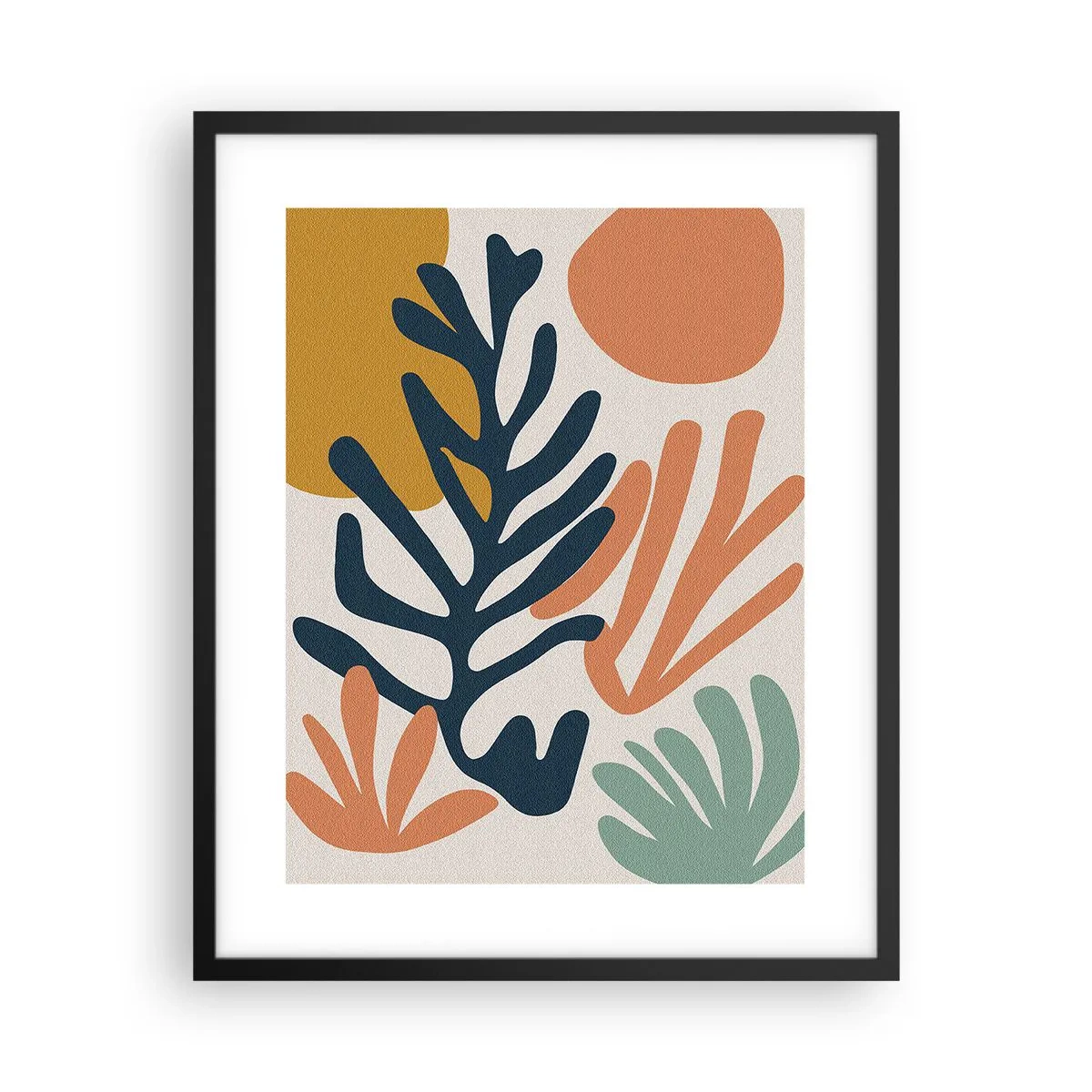 Plakat i sort ramme - Koralhav - 40x50 cm