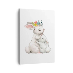 Lærredstryk - Billede på lærred - Der er intet sted som hos mor - 50x70 cm