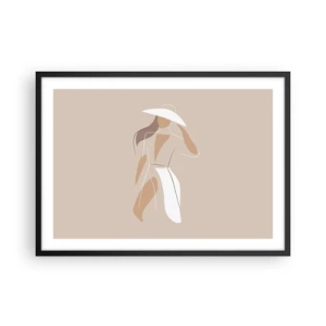 Plakat i sort ramme - Mode er sjovt - 70x50 cm