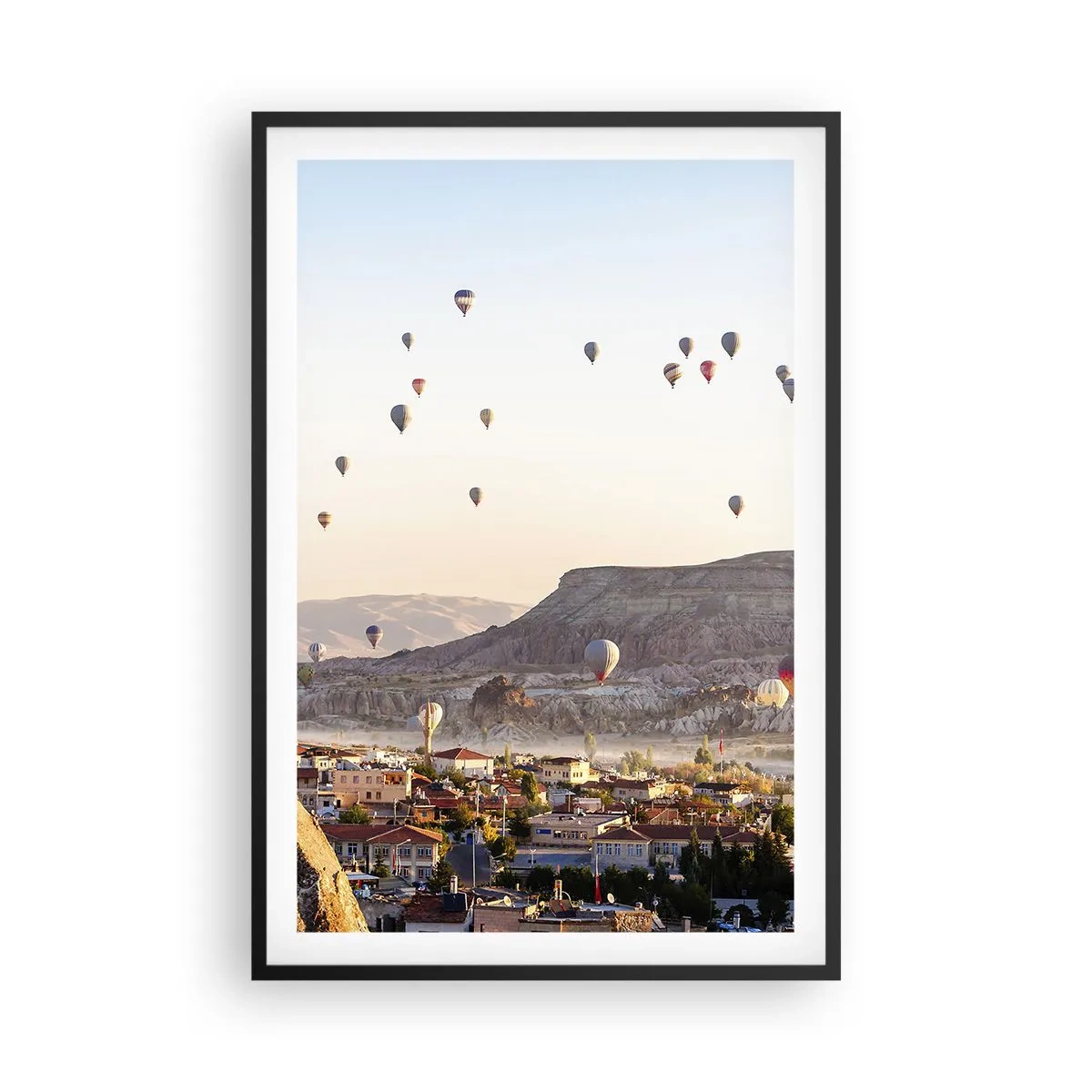 Plakat i sort ramme - Som skibe på himlen - 61x91 cm