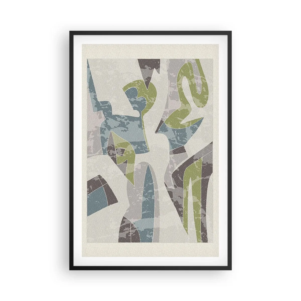 Plakat i sort ramme - Komposition bag glas - 61x91 cm