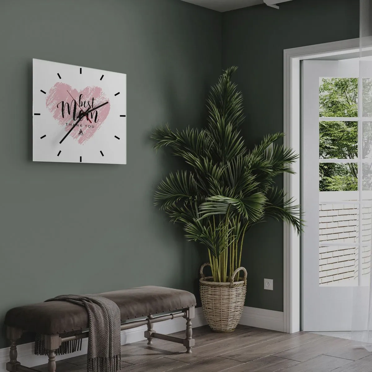 Vægur, Uret - Altid det rette øjeblik - 40x40 cm