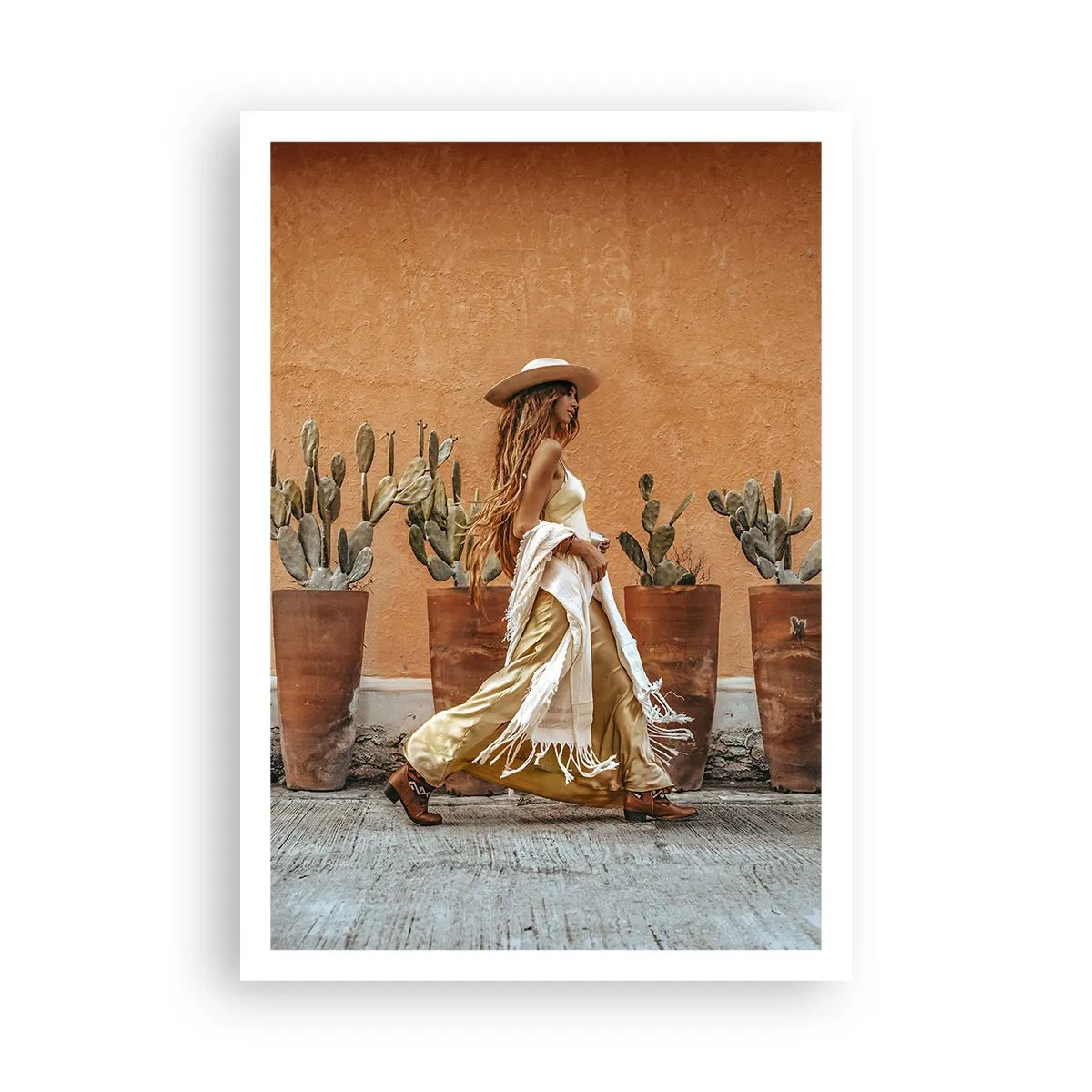 Plakat - I en hippieagtig stil - 70x100 cm