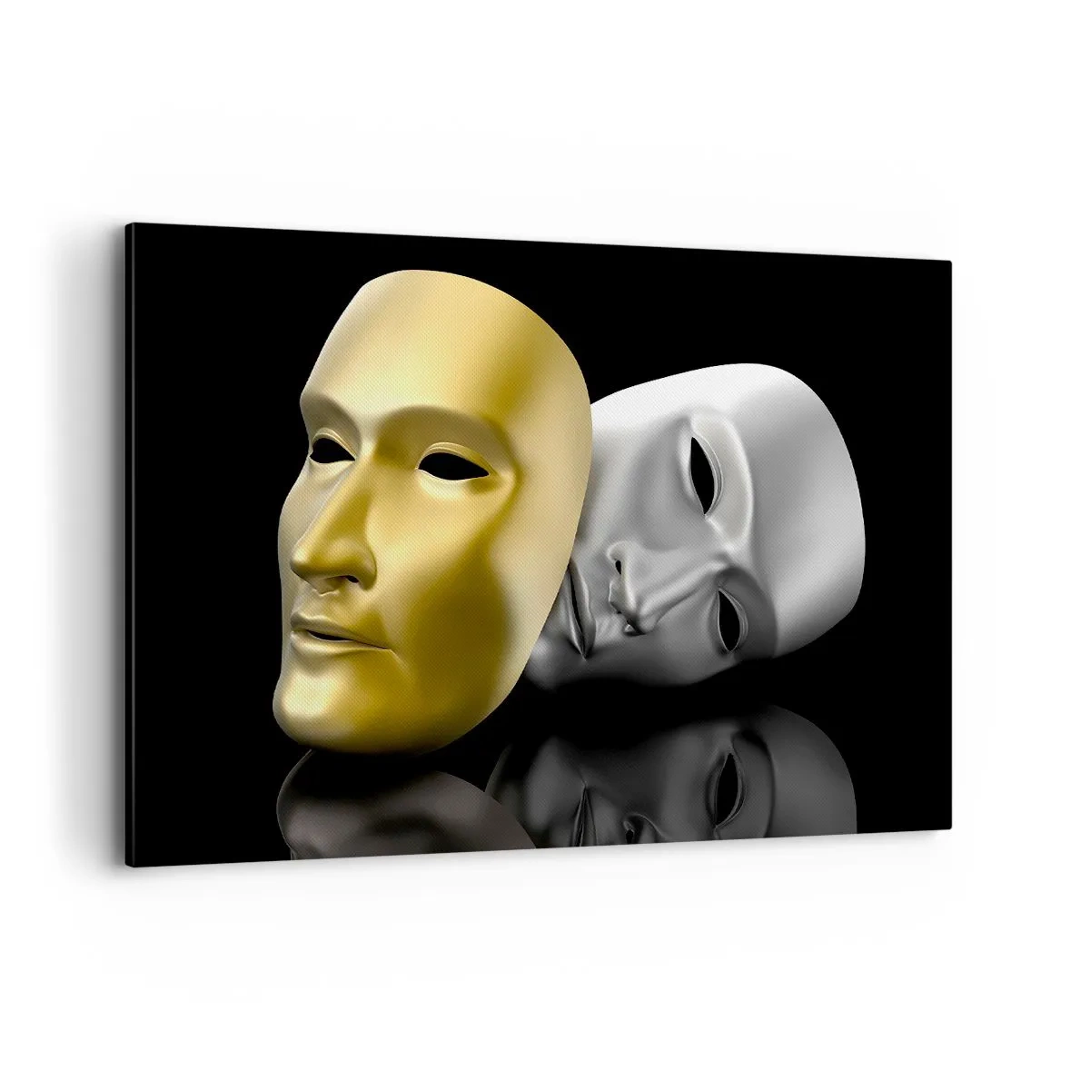 Lærredstryk - Billede på lærred - Livet er teater - 120x80 cm