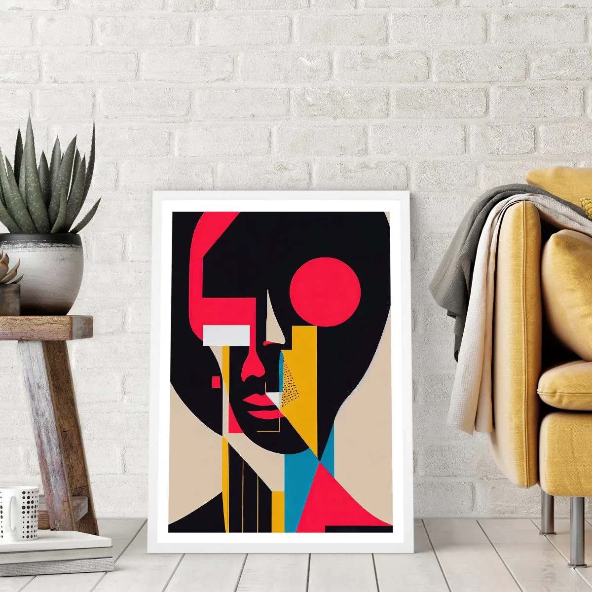 Plakat i hvid ramme - Hendes indre verden - 30x40 cm