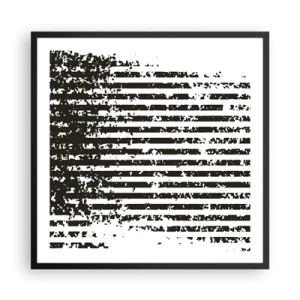 Plakat i sort ramme - Rytme og støj - 60x60 cm