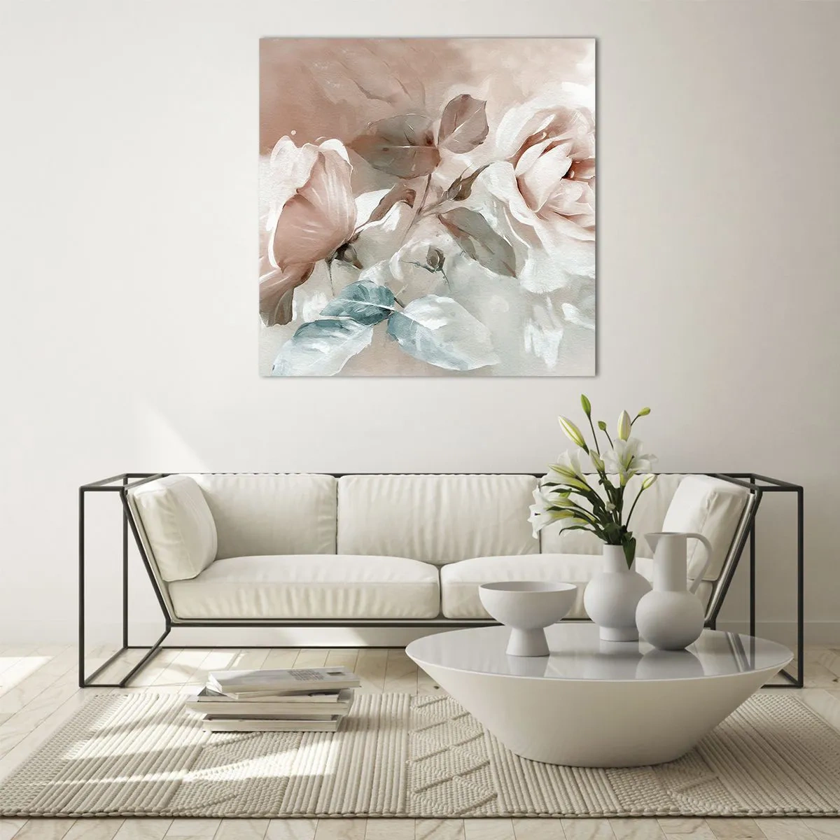 Billede på glas - Den romantiske ånd - 50x50 cm