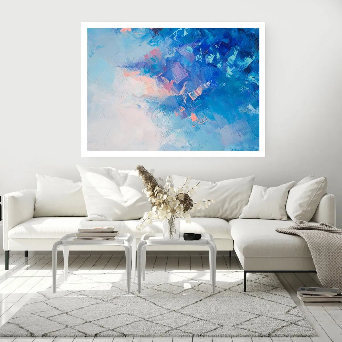 Plakat - Vinter abstraktion - 50x40 cm