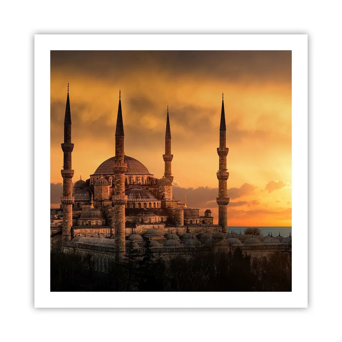 Plakat - Gud er stor - 60x60 cm