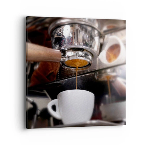 Lærredstryk - Billede på lærred - Et godt øjeblik på dagen - 40x40 cm