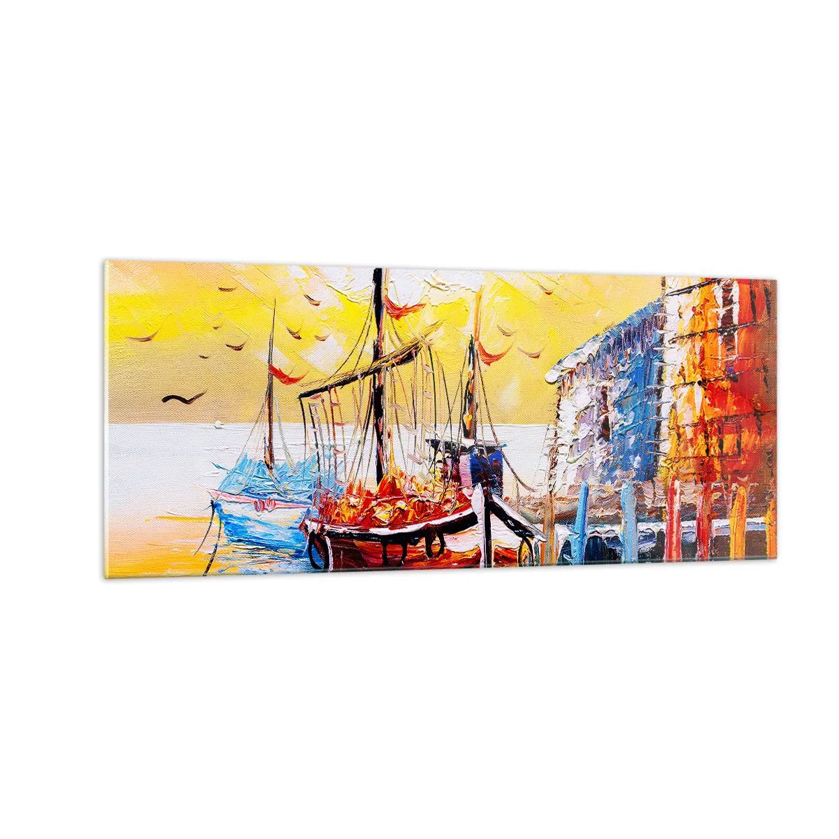 Billede på glas - Glædelig tilbagevenden - 100x40 cm