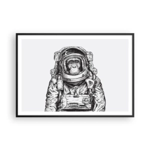 Plakat i sort ramme - Alternativ evolution - 100x70 cm