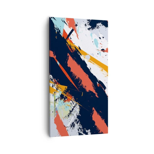 Lærredstryk - Billede på lærred - Dynamisk sammensætning - 55x100 cm