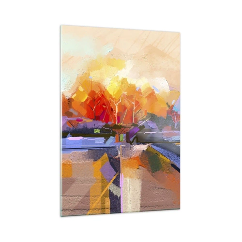 Billede på glas - Det er blevet efterår - 50x70 cm
