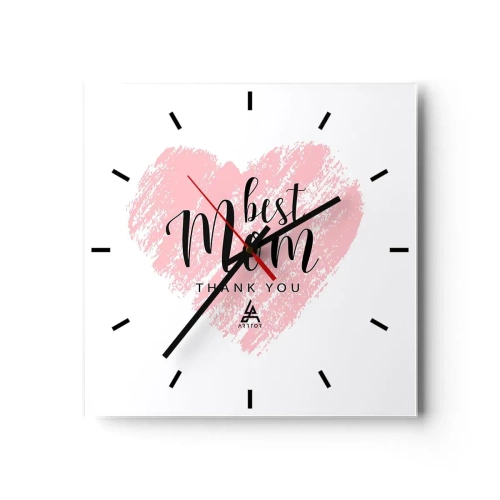 Vægur, Uret - Altid det rette øjeblik - 30x30 cm