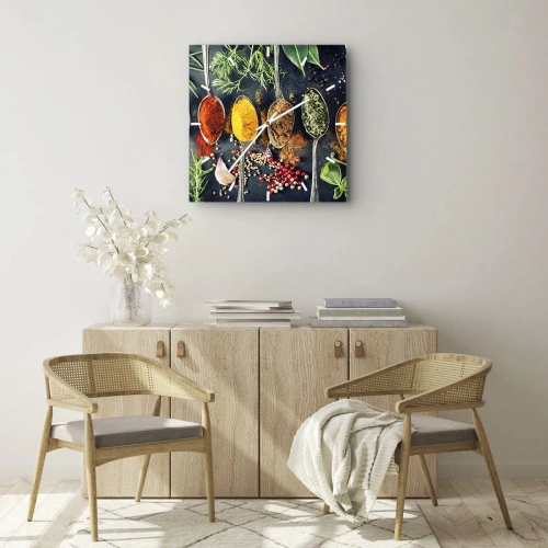 Vægur, Uret - Kulinarisk magi - 30x30 cm