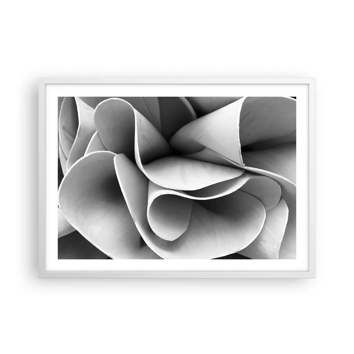 Plakat i hvid ramme - Hvad der sker i rummet - 70x50 cm