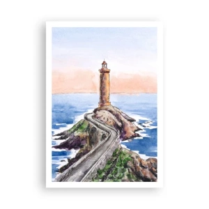 Plakat - Med front mod havet - 70x100 cm