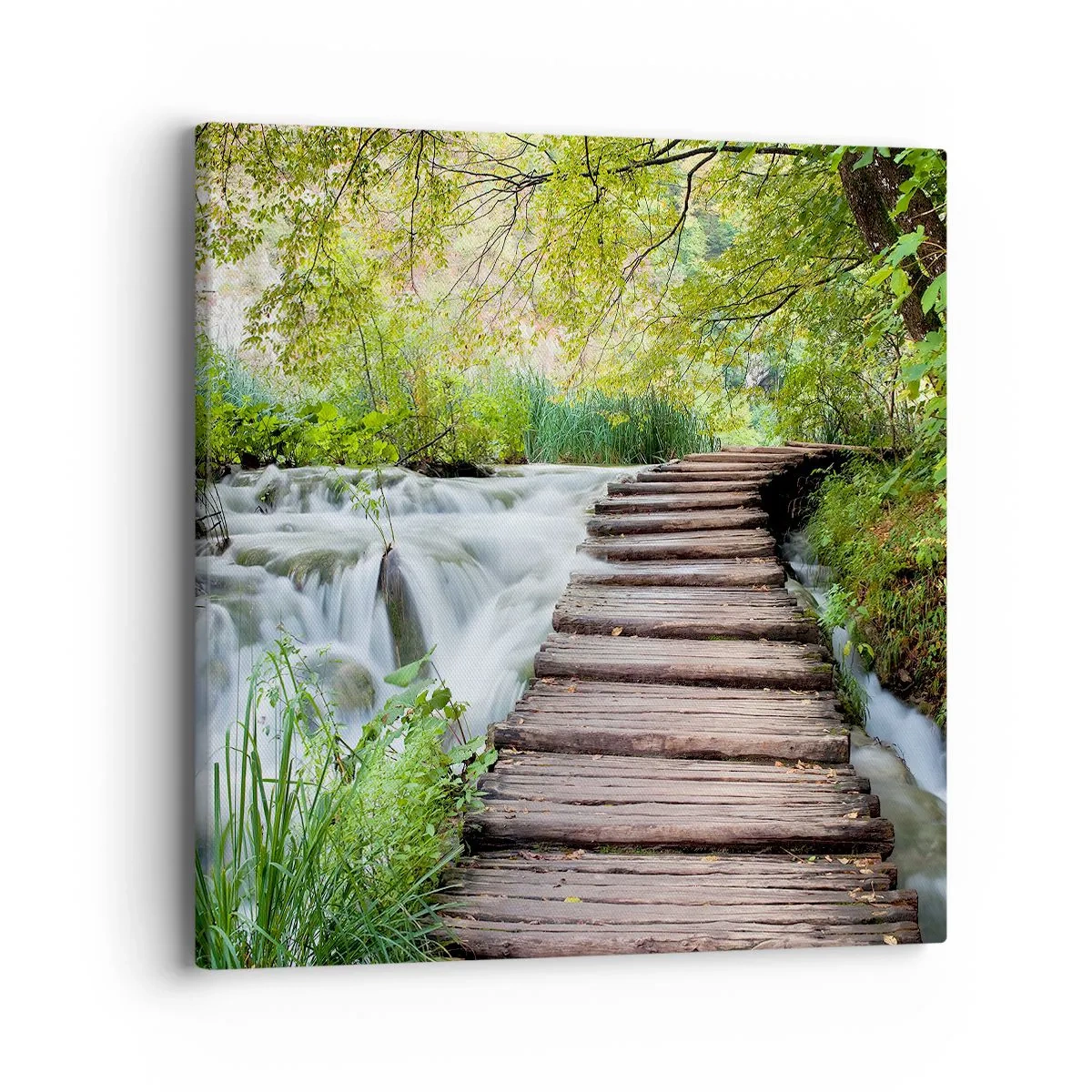 Lærredstryk - Billede på lærred - Overhovedet ikke stille vand - 40x40 cm