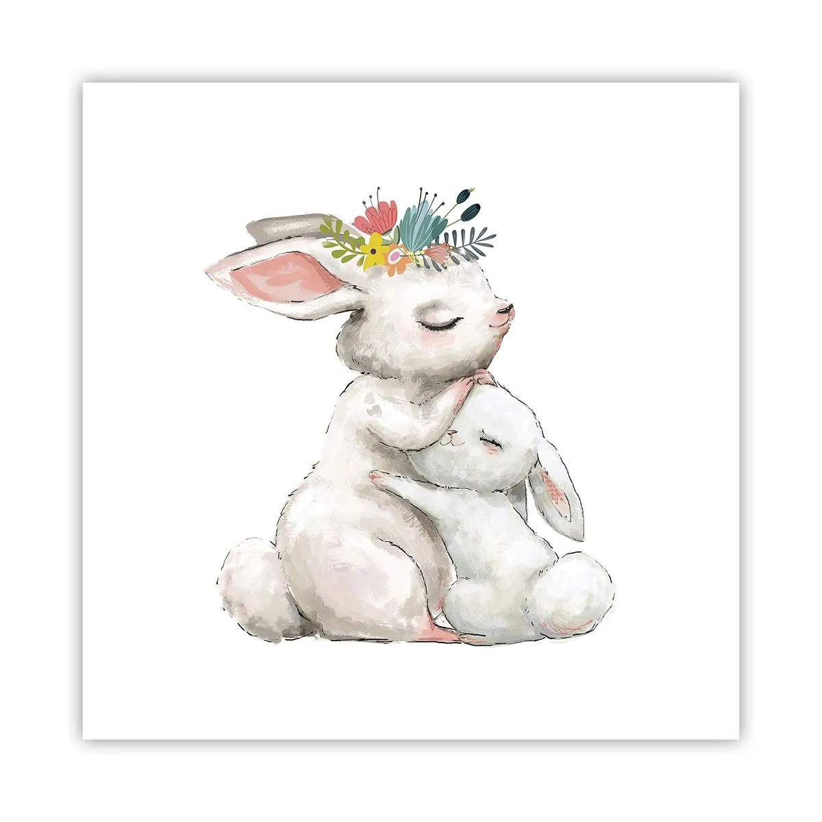 Plakat - Der er intet sted som hos mor - 60x60 cm