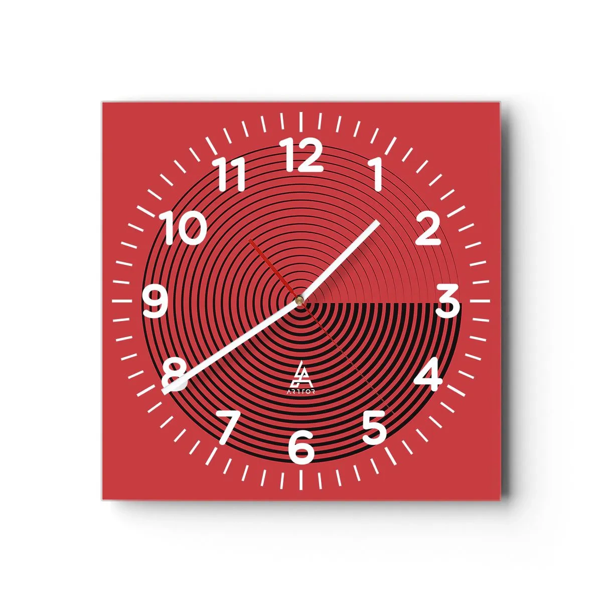 Vægur, Uret - Cirkulær bevægelse - 40x40 cm