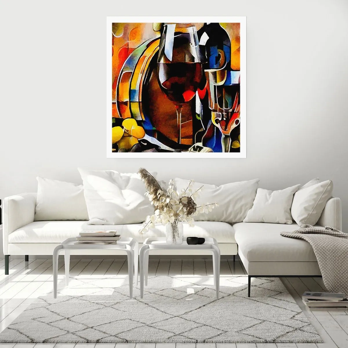 Plakat - Og verden bliver mere farverig - 30x30 cm