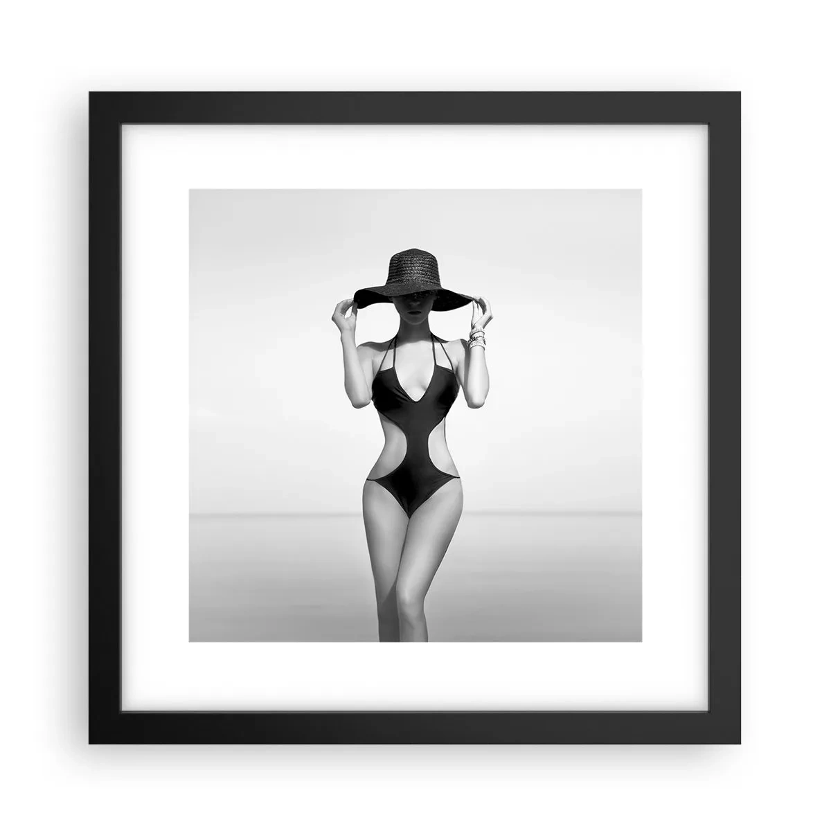 Plakat i sort ramme - Mit navn er Elegance - 30x30 cm