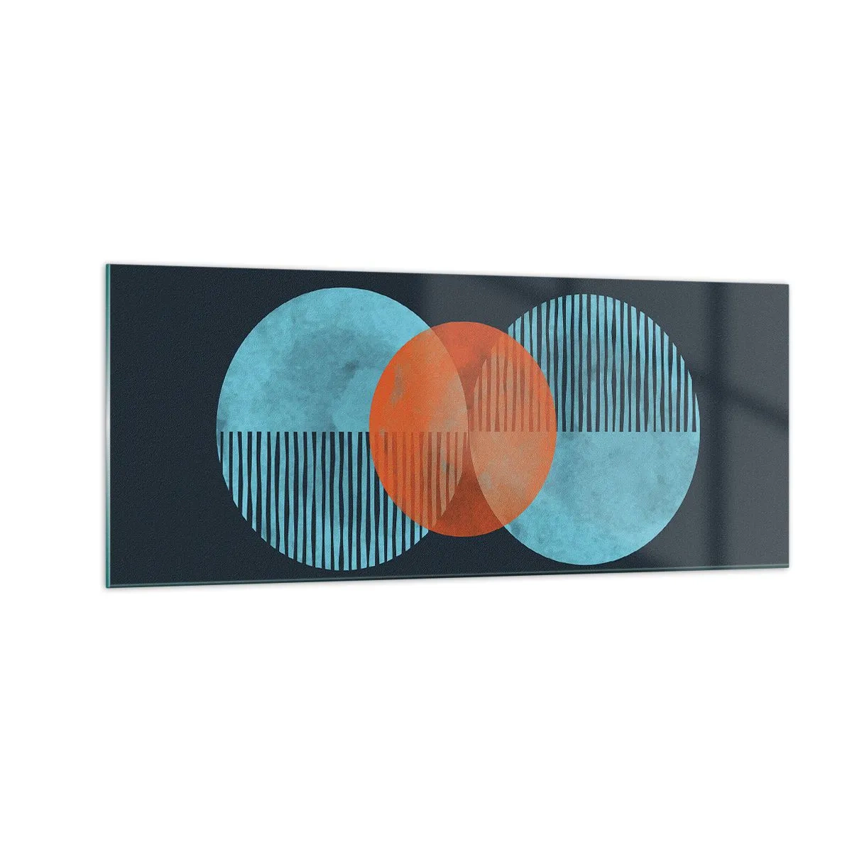 Billede på glas - Symmetrisk sammensætning - 100x40 cm