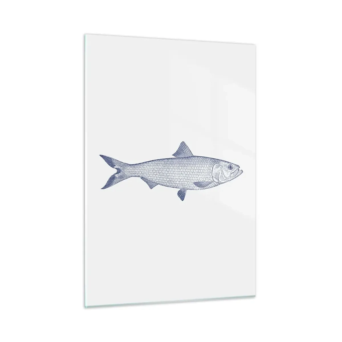 Billede på glas - Hilsner fra de nordlige have - 50x70 cm