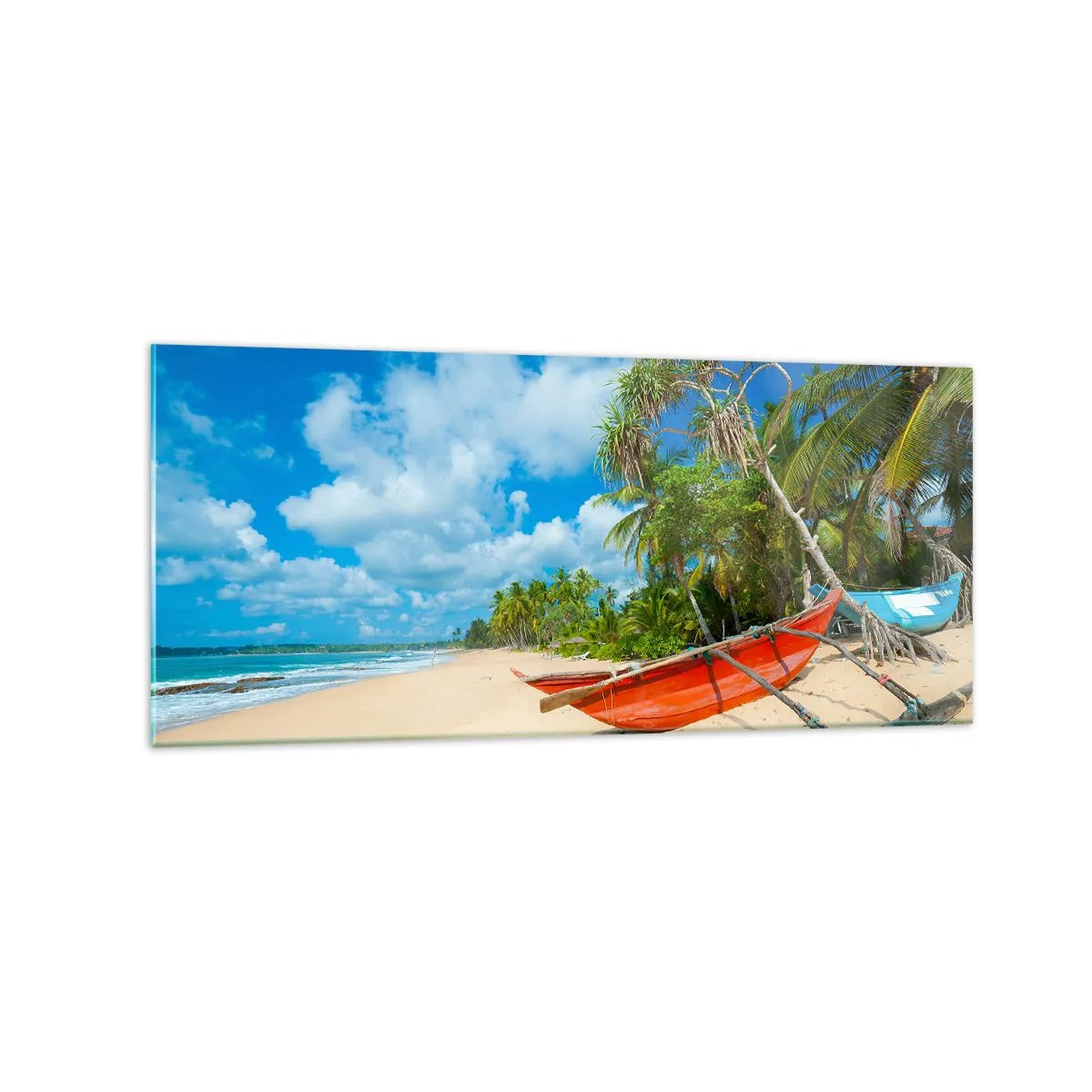 Billede på glas - Tropernes charme - 120x50 cm