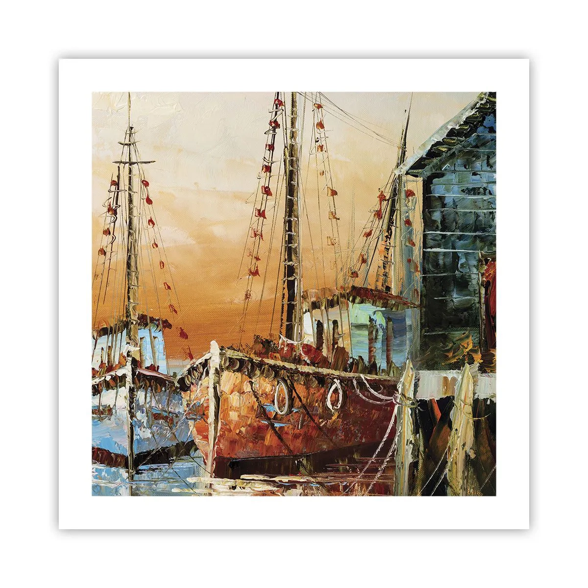 Plakat - Fredelig tilbagevenden - 50x50 cm