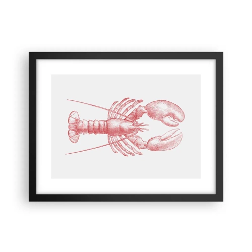 Plakat i sort ramme - Hummer, der er Homer værdig - 40x30 cm